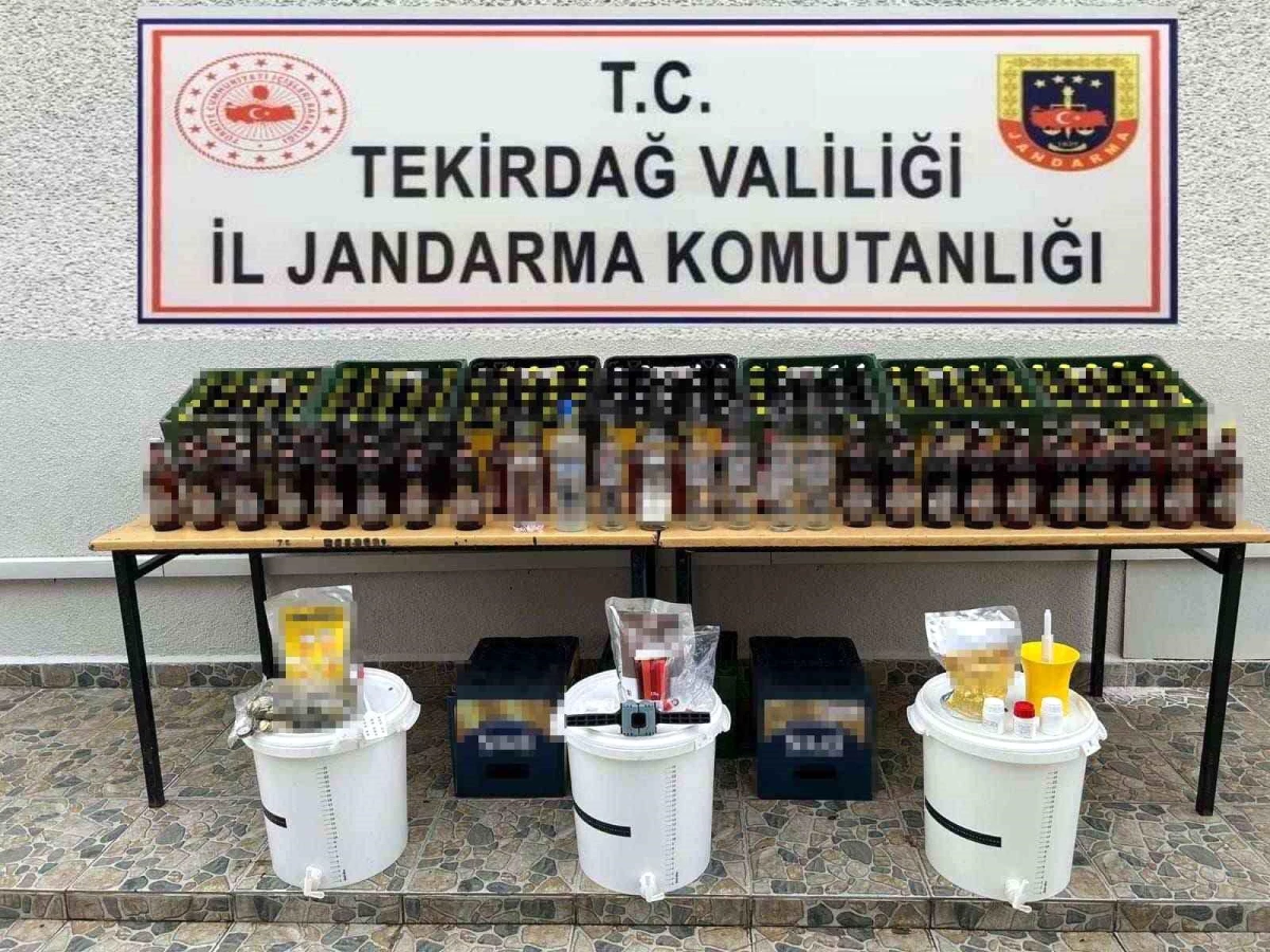 Tekirdağ\'da 250 litre sahte alkol ele geçirildi