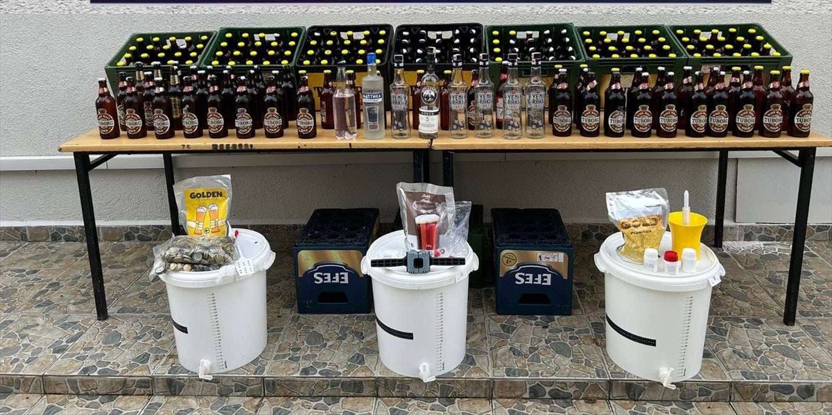 Tekirdağ\'da 250 litre sahte içki yakalandı