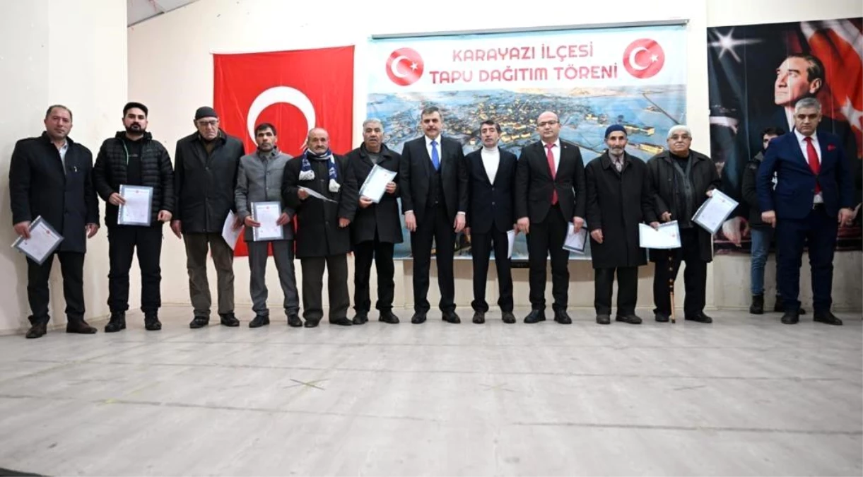 Erzurum\'un Karayazı İlçesinde 36 Yıllık Tapu Sorunu Çözüldü
