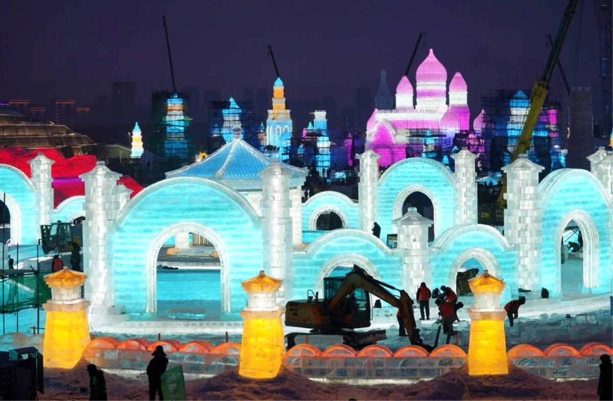 Albüm: Kar ve Buz Dünyası, Çin\'in Harbin Kentinde Kapılarını Ziyaretçilere Açıyor