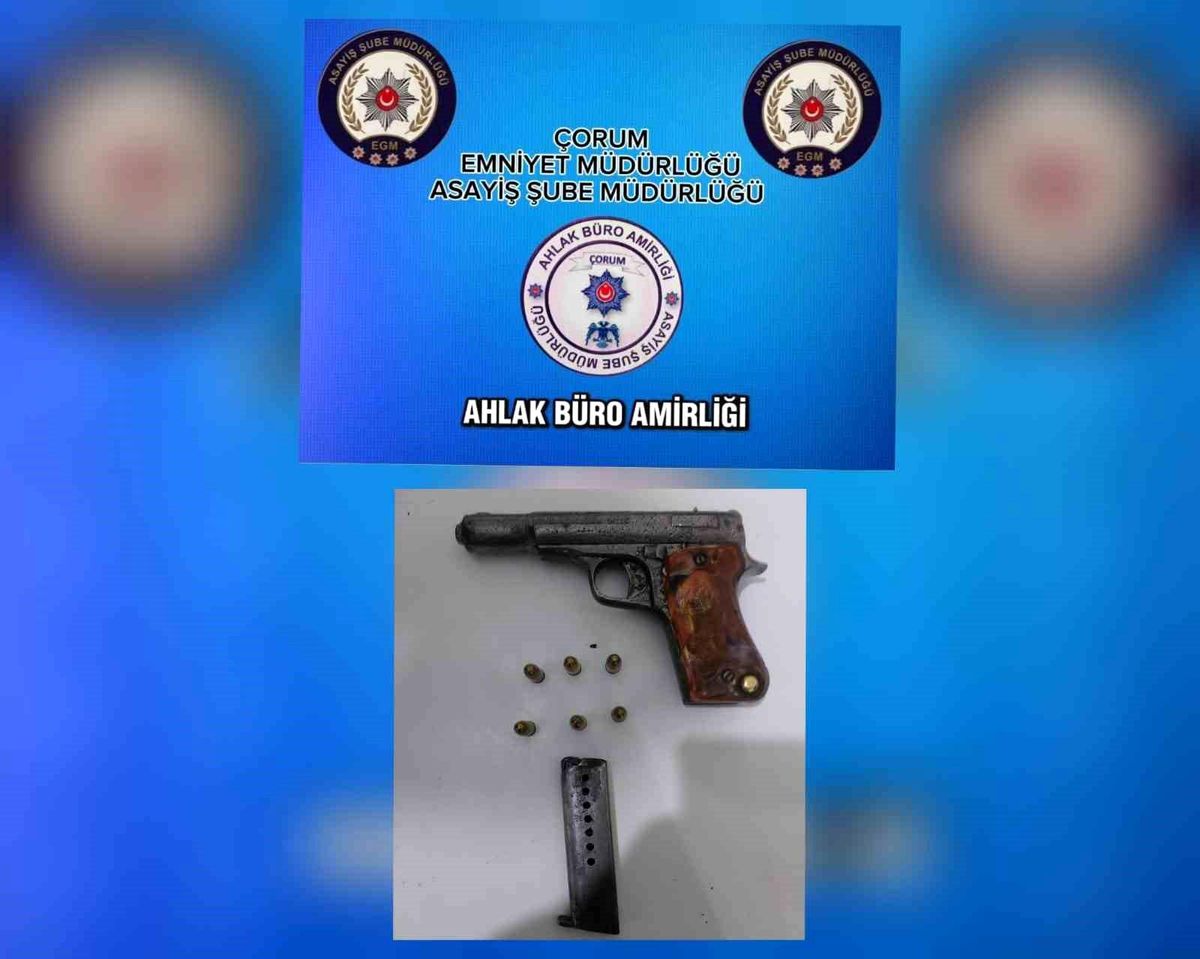 Çorum\'da şok denetim: 9 tabanca, 16 av tüfeği ve uyuşturucu ele geçirildi