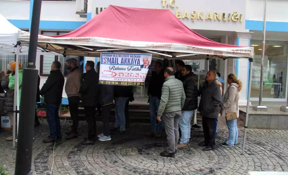 Ula Belediye Başkanı İsmail Akkaya için lokma hayrı düzenlendi