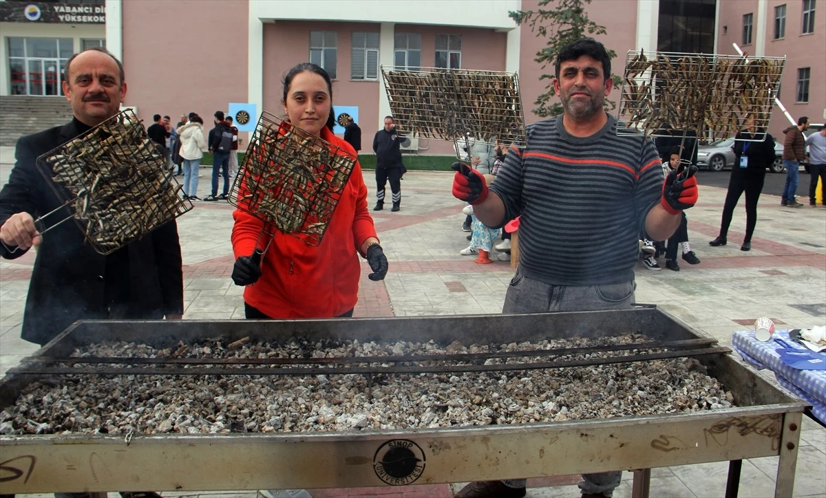 Sinop Üniversitesi Hamsi Şenliği\'nde 1 Ton Hamsi Tüketildi