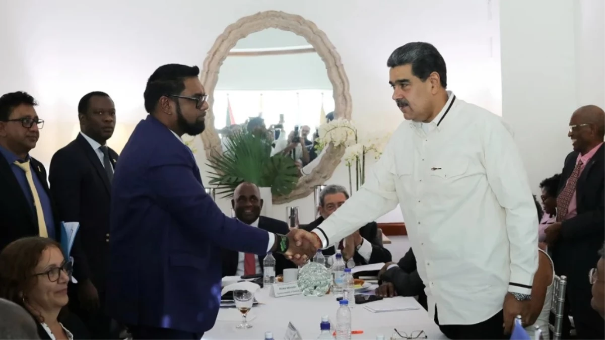Venezuela ve Guyana liderleri toprak anlaşmazlığında güç kullanmaktan kaçınma konusunda anlaştı
