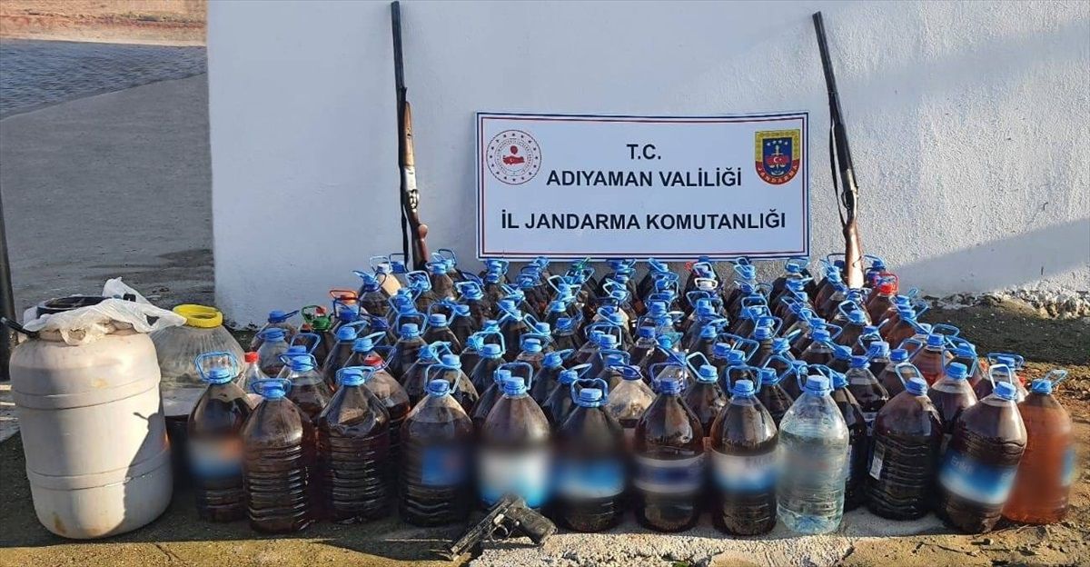 Adıyaman\'da sahte içki operasyonunda 3 şüpheli gözaltına alındı