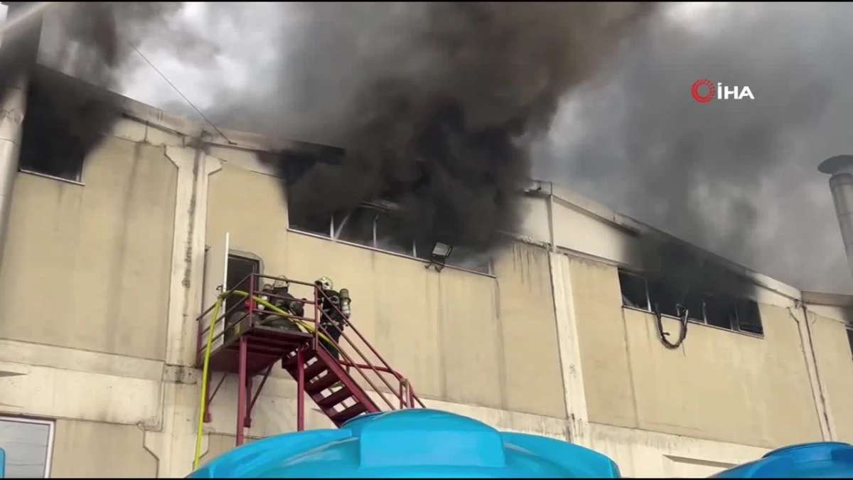 Bursa\'da tekstil fabrikasında yangın çıktı