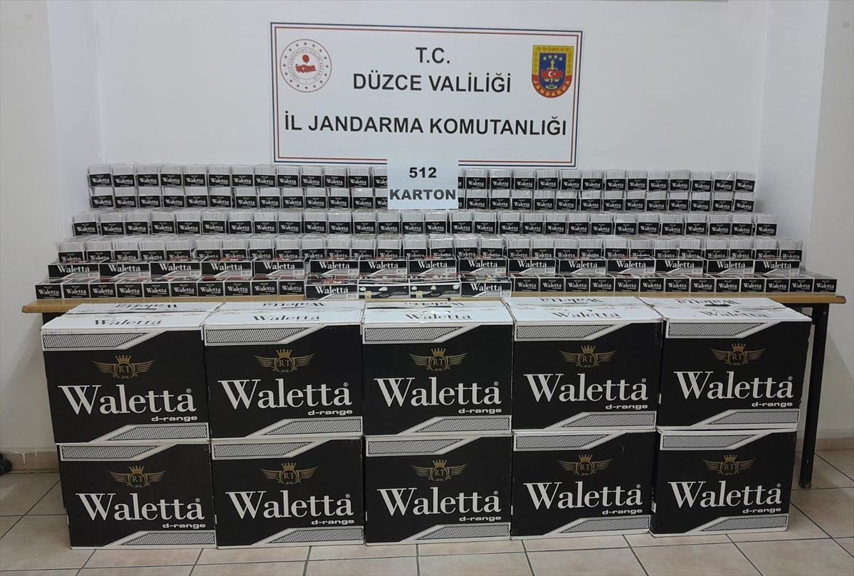 Düzce\'de kaçak sigara operasyonu