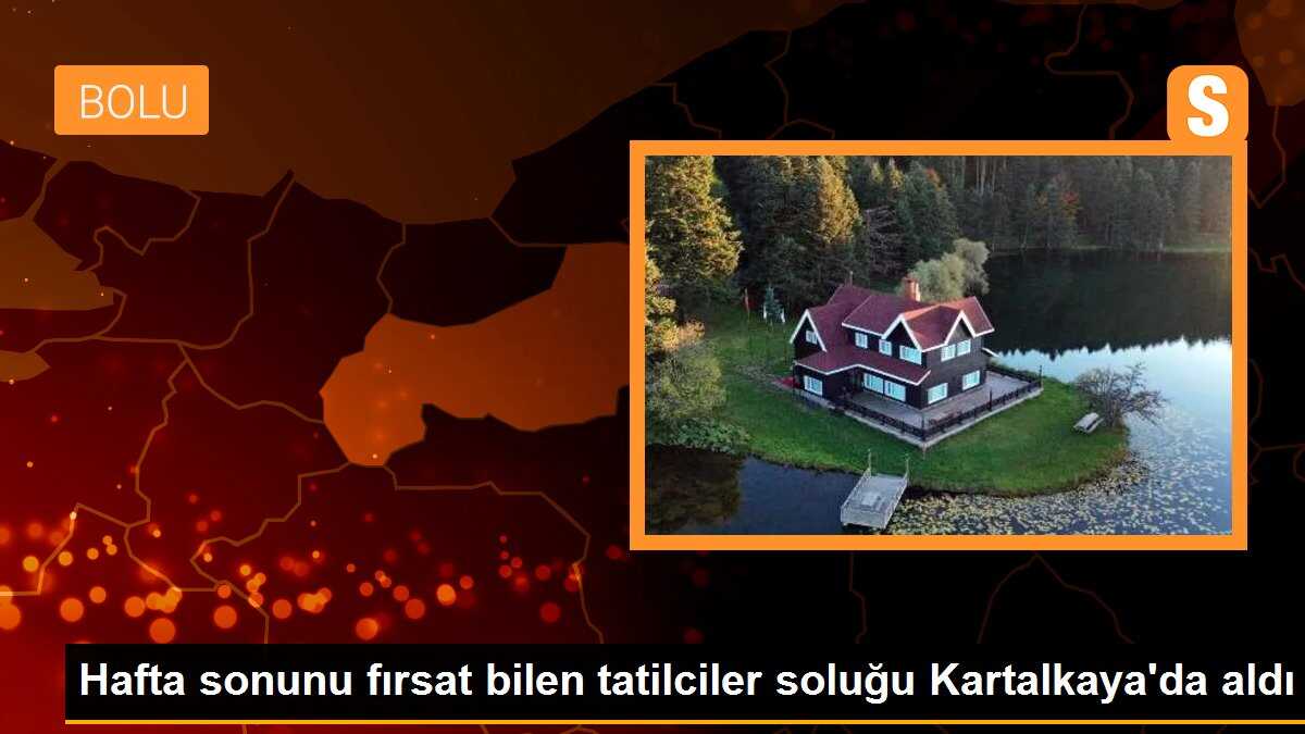 Hafta sonunu fırsat bilen tatilciler soluğu Kartalkaya\'da aldı