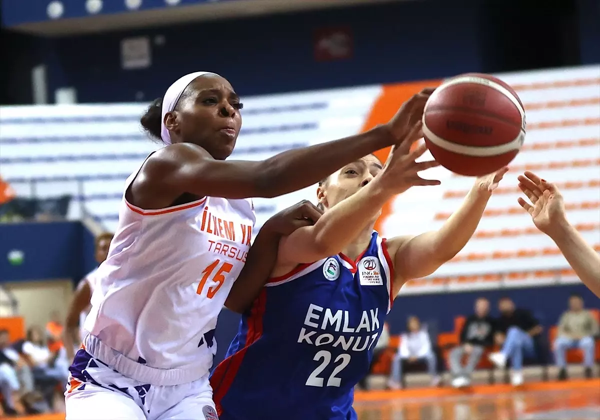 İlkem Yapı Tarsusspor, Emlak Konut\'u 80-74 yendi