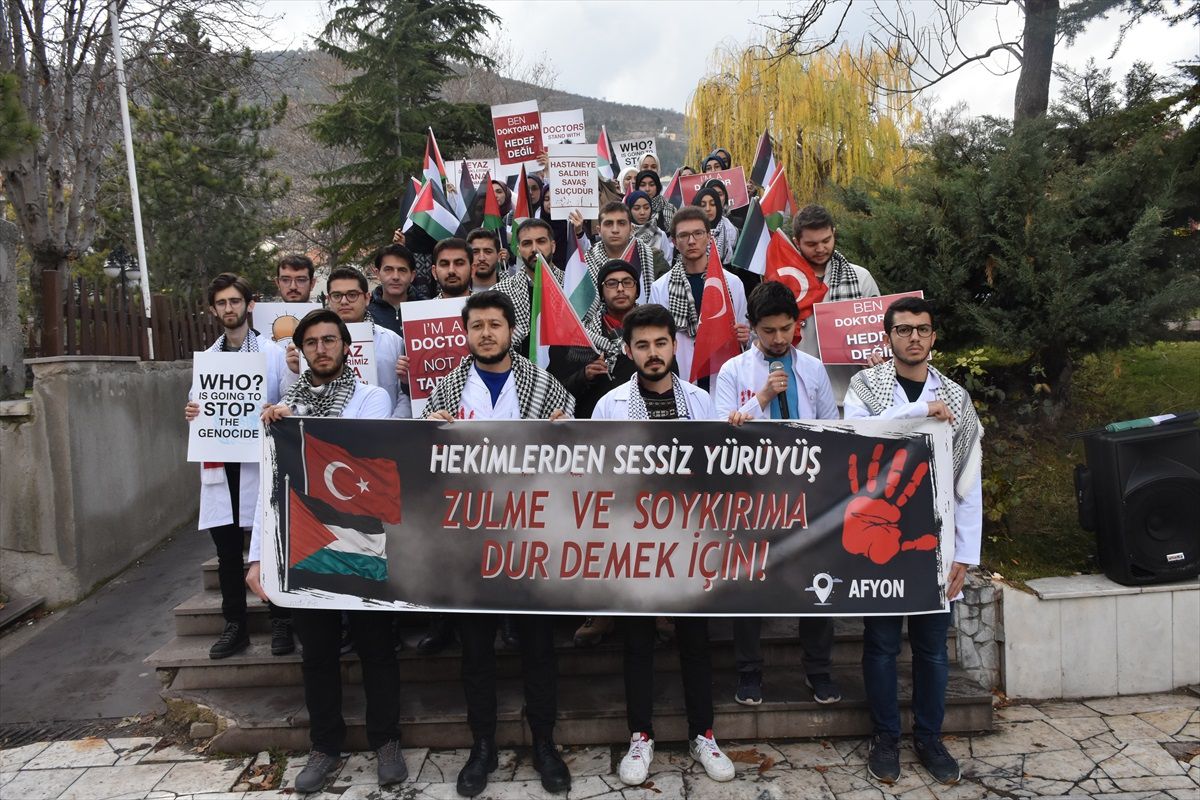 Konya ve Afyonkarahisar\'da İsrail\'in Gazze\'ye saldırıları protesto edildi