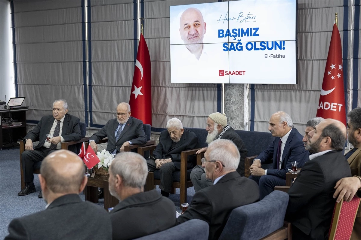 Saadet Partisi Kocaeli Milletvekili Hasan Bitmez\'in vefatı sonrası taziye kabul edildi