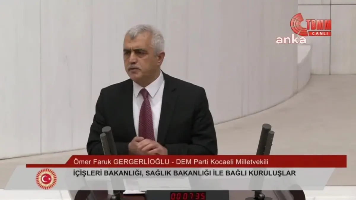 TBMM\'de Bütçe Görüşmeleri... Ömer Faruk Gergerlioğlu: "Hastayı Dinlemezsen Teşhis Yarım Kalır. Kürt Teyzeler, Amcalar, Derdini Türkçe Anlatamayanlar...