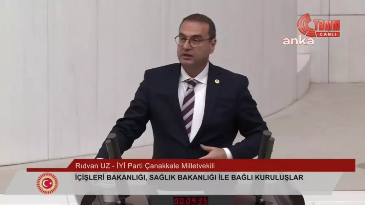 TBMM\'de Bütçe Görüşmeleri... Rıdvan Uz: "Yabancı Uyruklu Kışıler 2022 Yılında 16 Mılyon Metrekare Arazı ve 30 Mılyon Metrekare Taşınmaz Almış,...