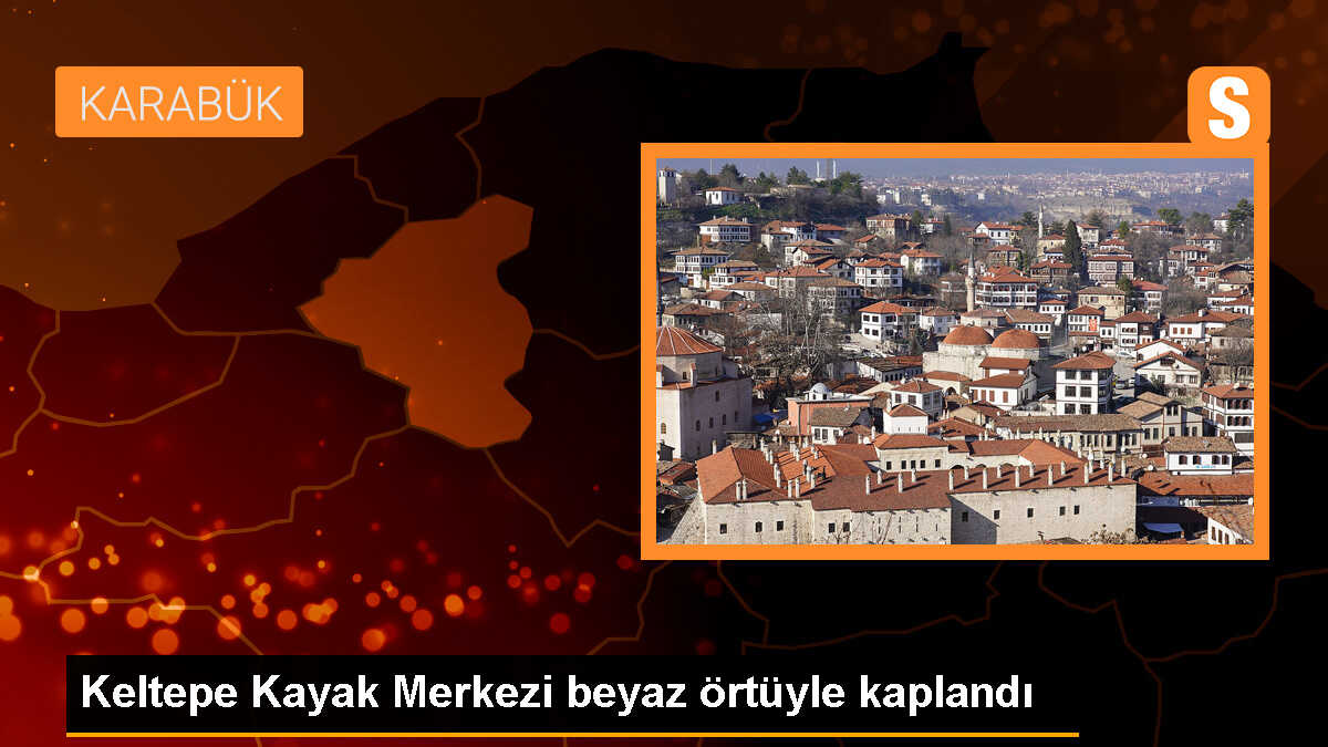 Karabük\'te Keltepe Kayak Merkezi\'nde Kar Etkili Oldu