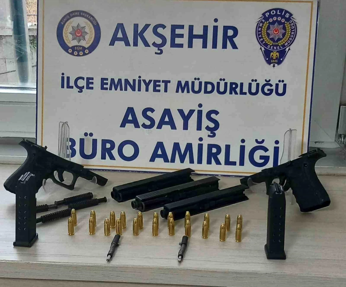 Akşehir\'de Fason Silah Parçalarıyla Yakalanan Şüpheli Tutuklandı