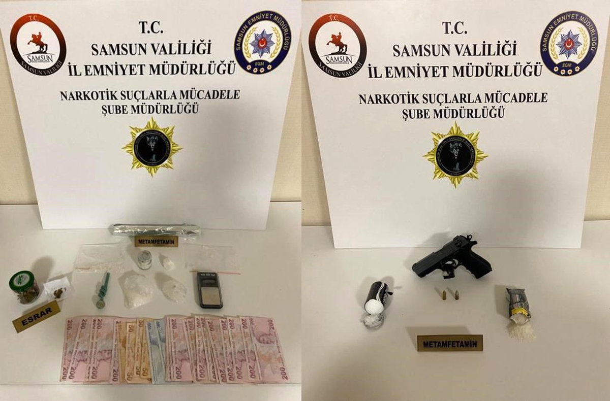 Samsun\'da Narkotik Uygulamasında 27 Kişi Yakalandı