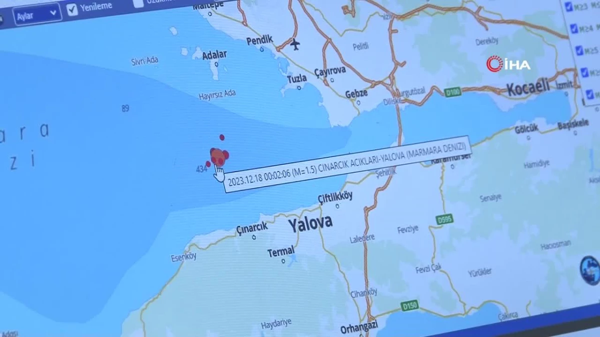 Marmara Denizi\'nde Artan Depremler İstanbul İçin Uyarı Sinyali