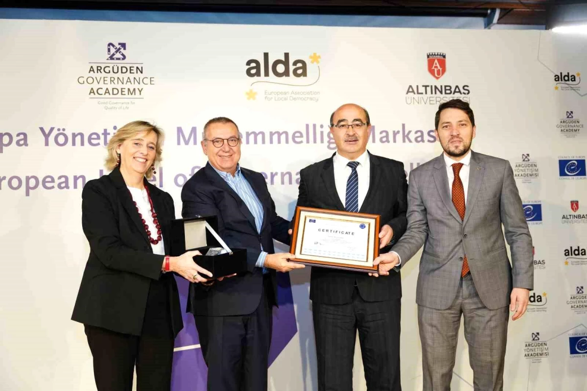 Gebze Belediyesi\'ne Avrupa Yönetişim Mükemmelliği Markası Ödülü