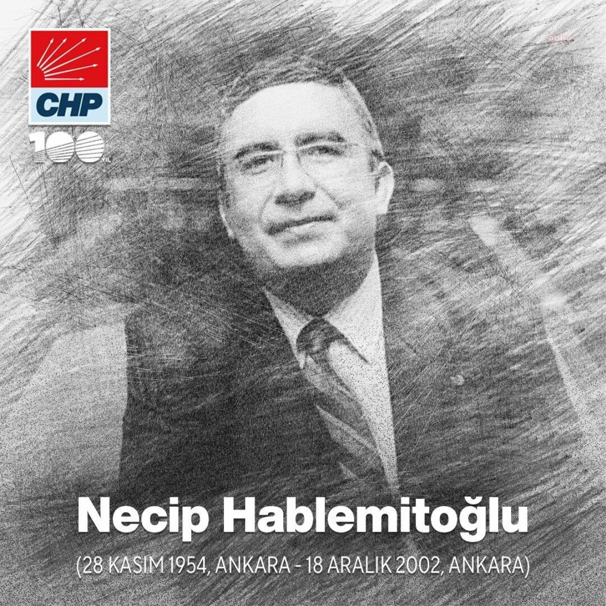 CHP Genel Başkanı Özgür Özel, Necip Hablemitoğlu\'nu anma mesajı yayınladı