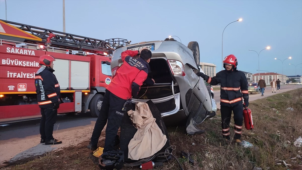 Sakarya\'da trafik kazası: 1 kişi hafif yaralandı
