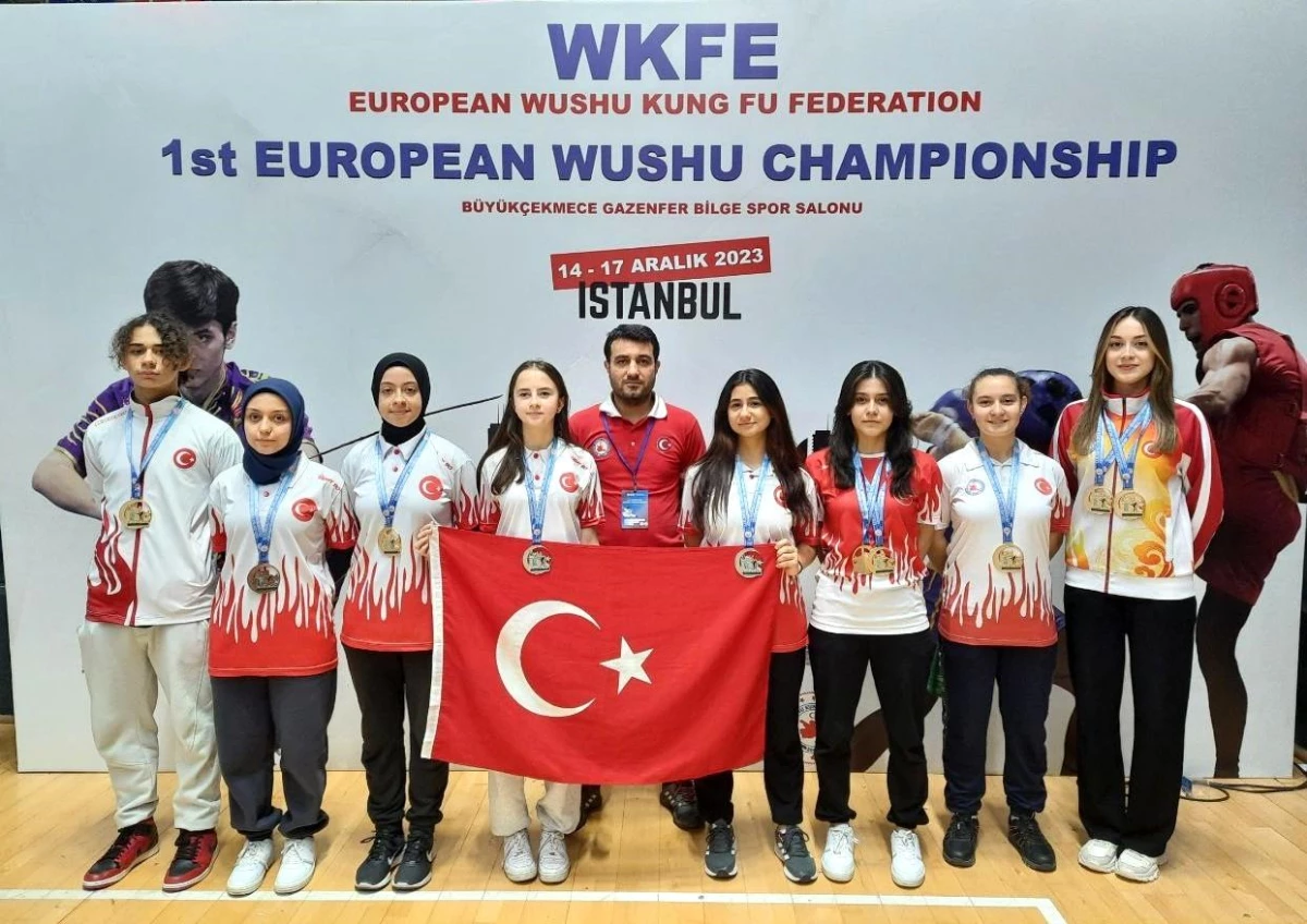 Selçuklu Belediyespor Kulübü Avrupa Wushu Kung Fu Şampiyonasında 8 Madalya Kazandı