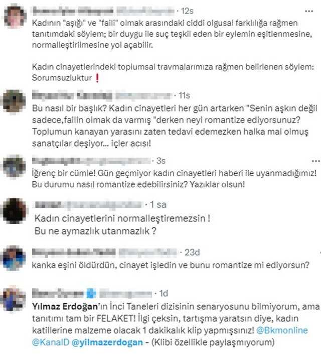 Yılmaz Erdoğan'ın başrol olduğu İnci Taneleri dizisinin fragmanı tepki çekti