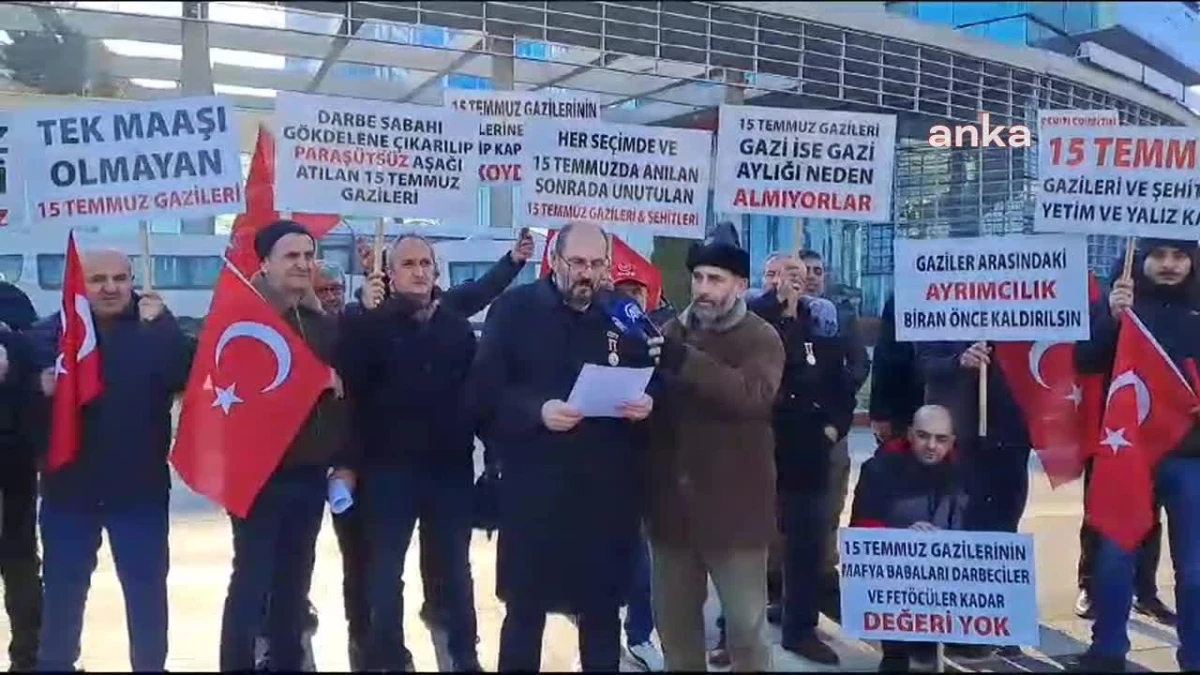 15 Temmuz Gazileri: "Gazilerimizin Hak Ettikleri Aylıkları Bağlanana Kadar Süresiz Bakanlıklar, Meclis, Ak Parti Genel Merkezi ve Bütün Partilerin...