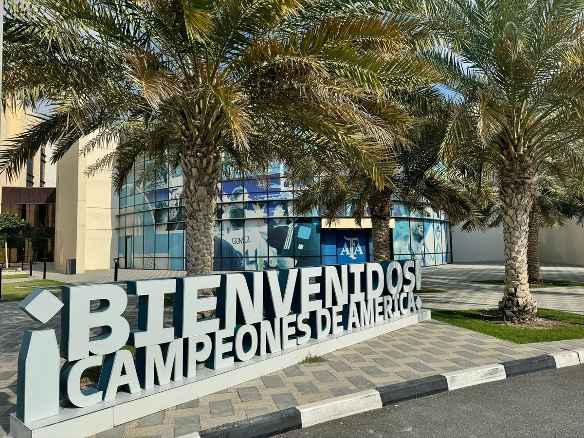 Arjantin Milli Takımı\'nın şampiyonluk hatırası Katar\'da yaşatılıyor