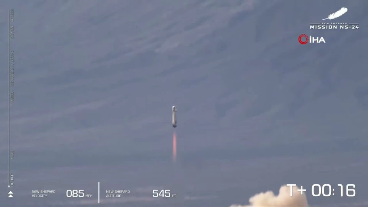 Blue Origin, 1 yıl sonra New Shepard roketini yeniden fırlattı