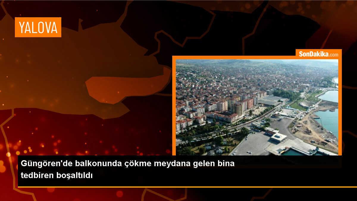 Güngören\'de 4 katlı bina çökme riskiyle tahliye edildi