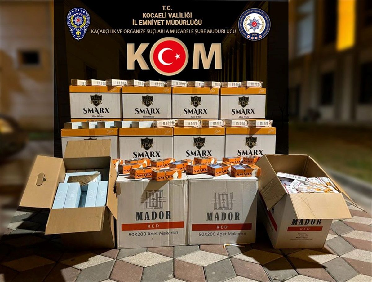 İzmit\'te 470 Bin Makaron Ele Geçirildi
