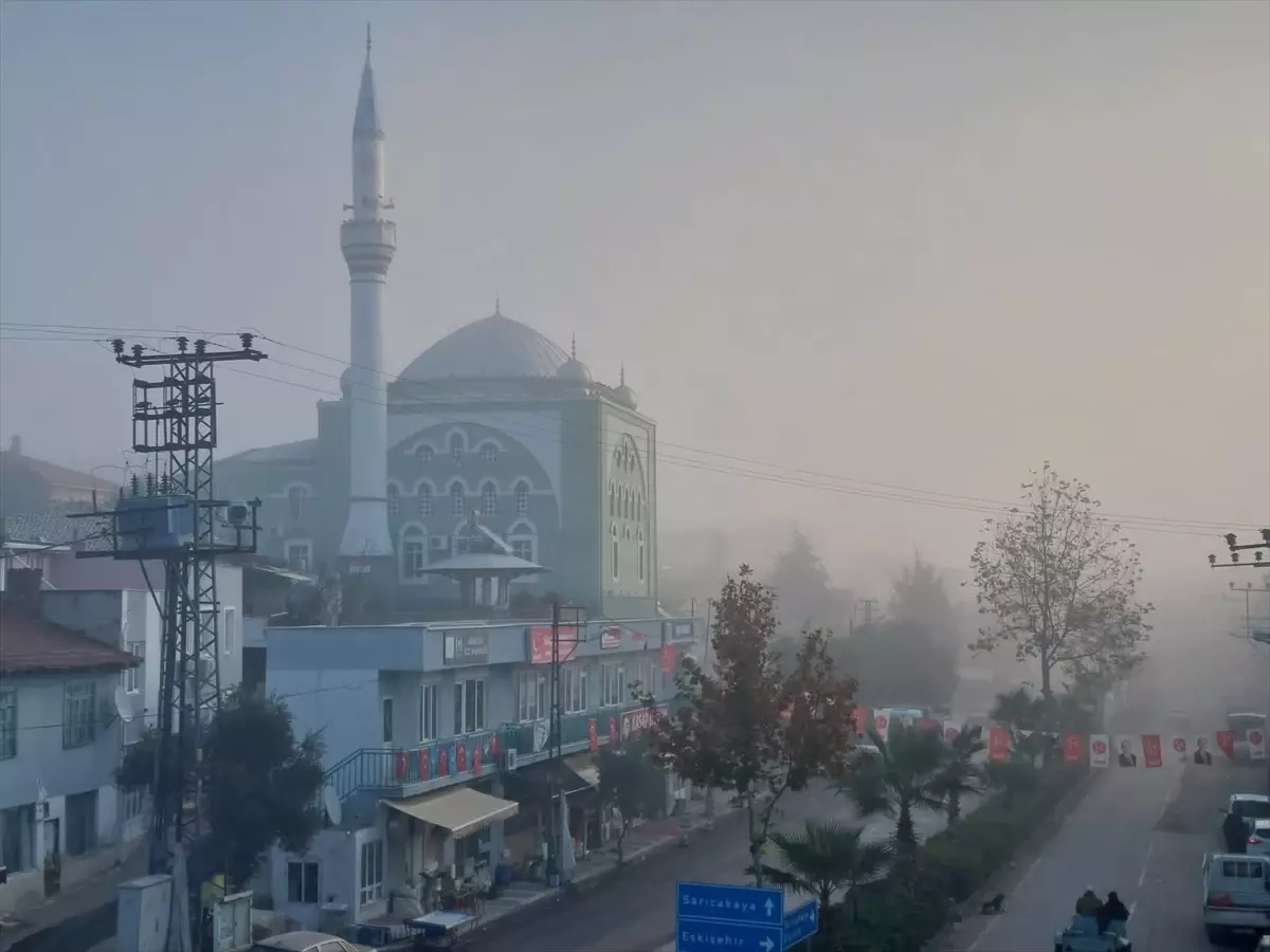 Eskişehir\'in Mihalgazi ilçesinde sis etkili oldu