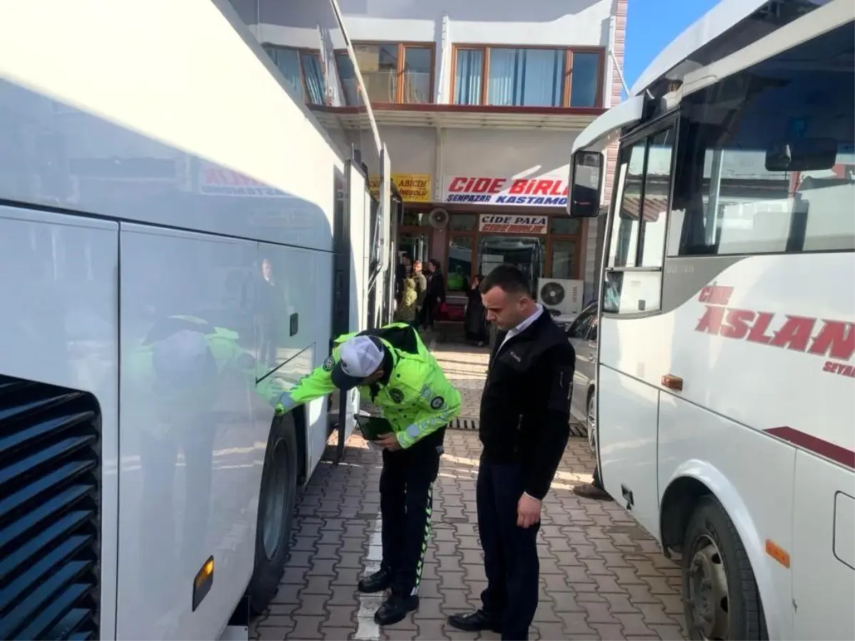 Kastamonu\'da kış lastiği denetimi yapıldı