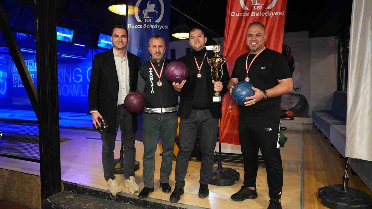 Düzce Belediyesi Bowling Turnuvasının Şampiyonu Zabıta Müdürlüğü