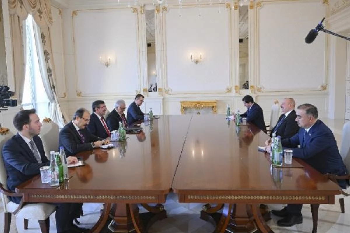 Cumhurbaşkanı Yardımcısı Cevdet Yılmaz, Azerbaycan Cumhurbaşkanı İlham Aliyev tarafından kabul edildi