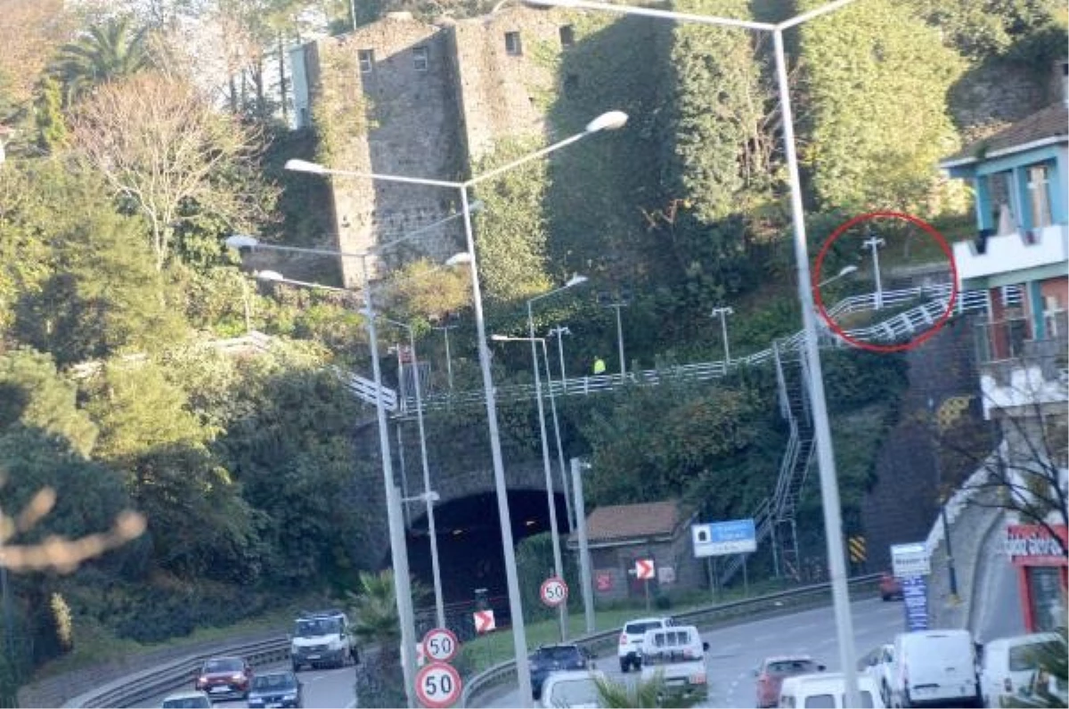Trabzon\'da tünelin üstünden düşen genç hayatını kaybetti