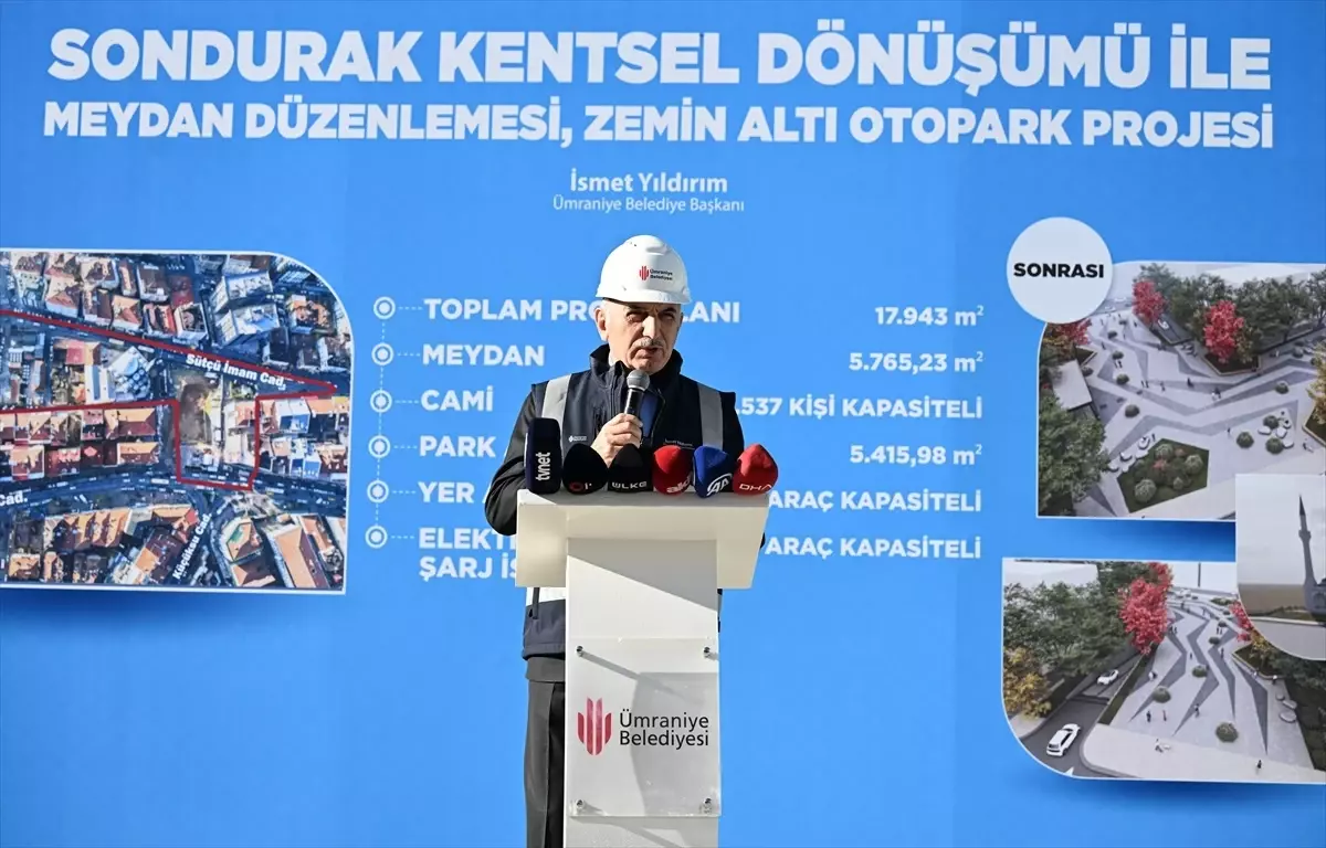 Ümraniye\'de 100 Bin Kişiye Hizmet Verecek Otopark ve Meydan Projesi Tanıtıldı