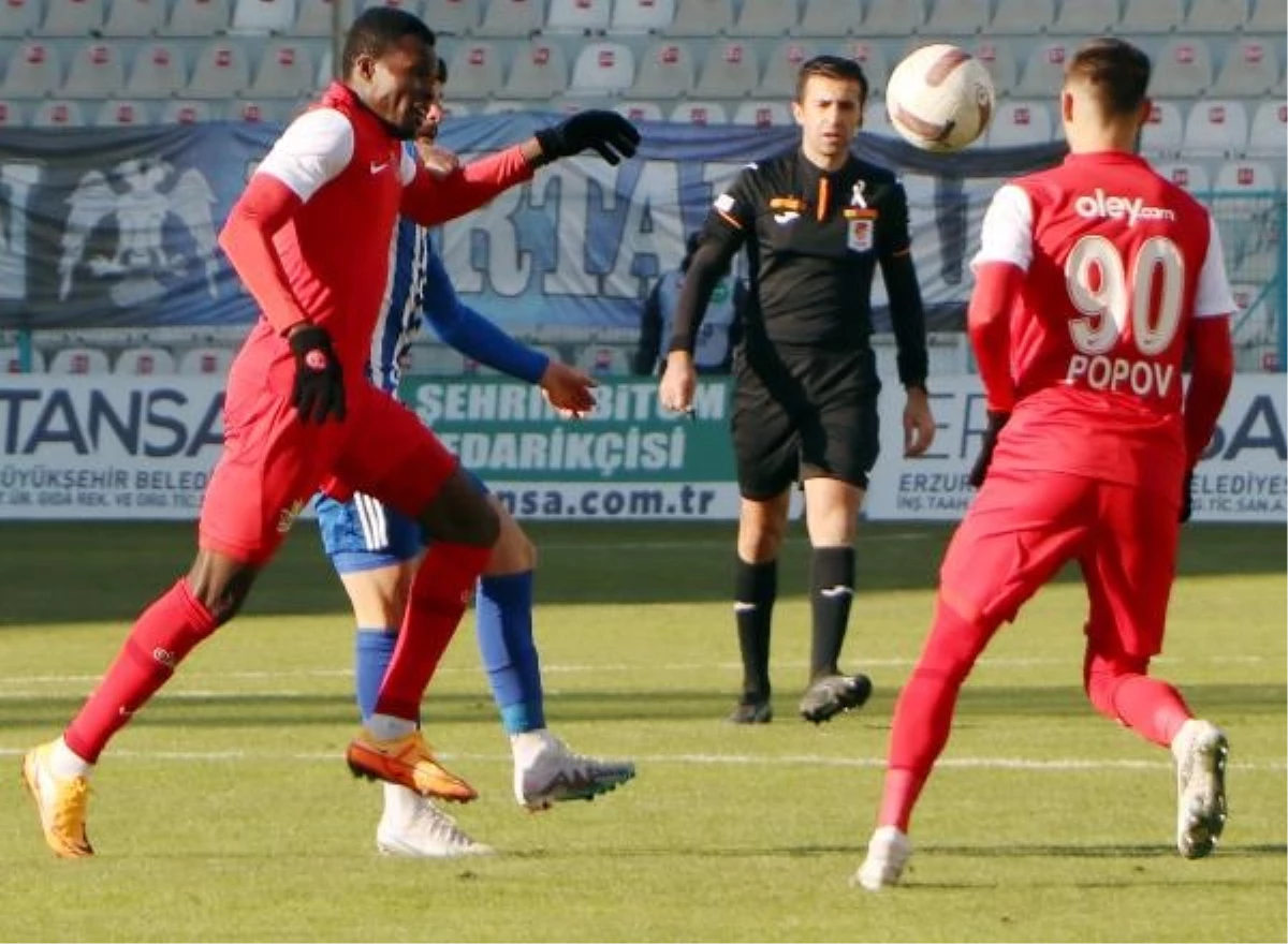 Erzurumspor FK ile Ümraniyespor 1-1 berabere kaldı