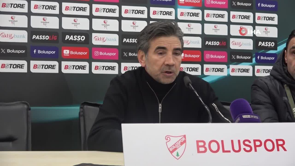 Boluspor - Manisa FK maçının ardından