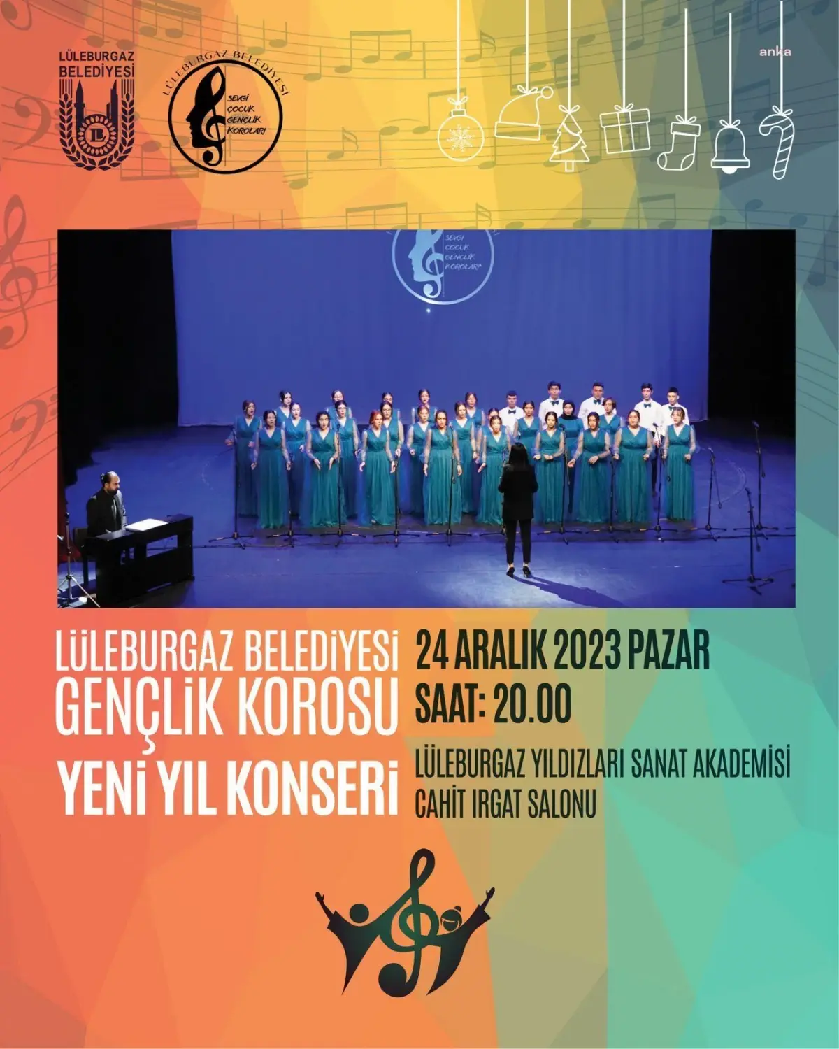 Lüleburgaz Belediyesi Sevgi ve Çoksesli Çocuk Koroları ile Gençlik Korosu Yeni Yıl Konserleri