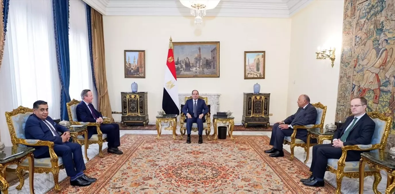 Mısır Cumhurbaşkanı Sisi, İngiltere Dışişleri Bakanı Cameron ile görüştü