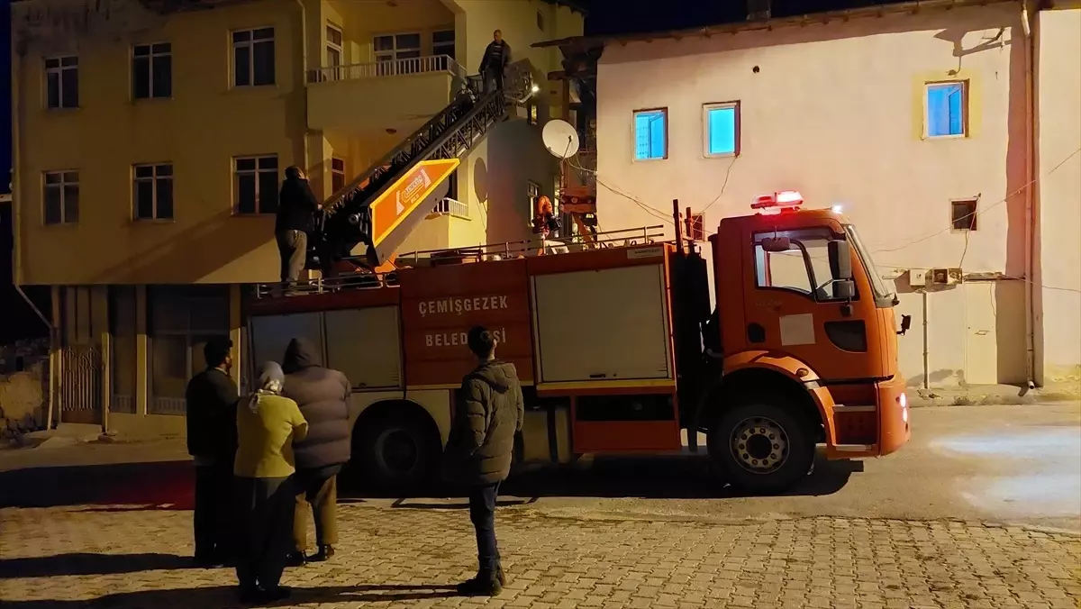 Tunceli\'de çıkan baca yangını söndürüldü