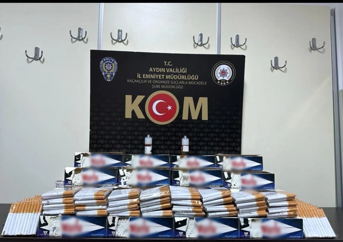 Aydın\'da Kaçak Tütün Operasyonu: 10 Kilo Kaçak Tütün ve 3 Bin 20 Dolu Makaron Ele Geçirildi