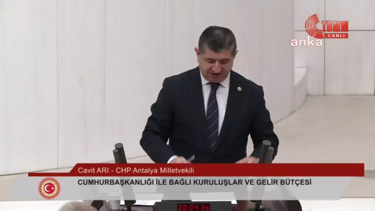 CHP Milletvekili Cavit Arı, Finike\'de AFAD için yapılan otel projesini eleştirdi