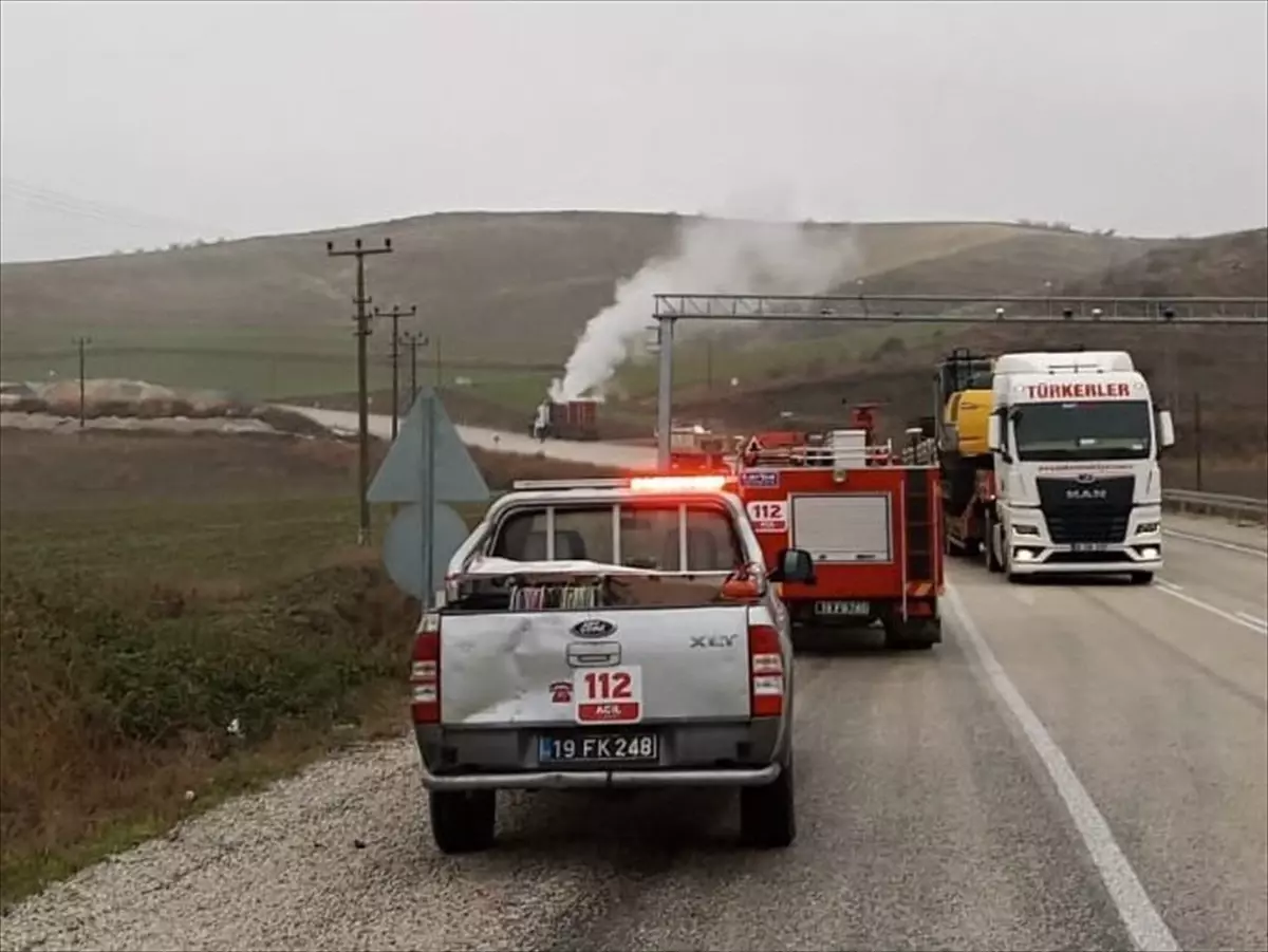 İskilip\'te Oksijen Tüpü Sızıntısı: Tır Park Edildi, Güvenlik Önlemleri Alındı