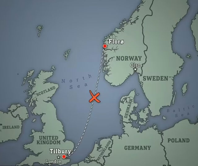 Kuzey Denizi'nde fırtınaya yakalanan yolcu gemisi seyir kabiliyetini kaybetti