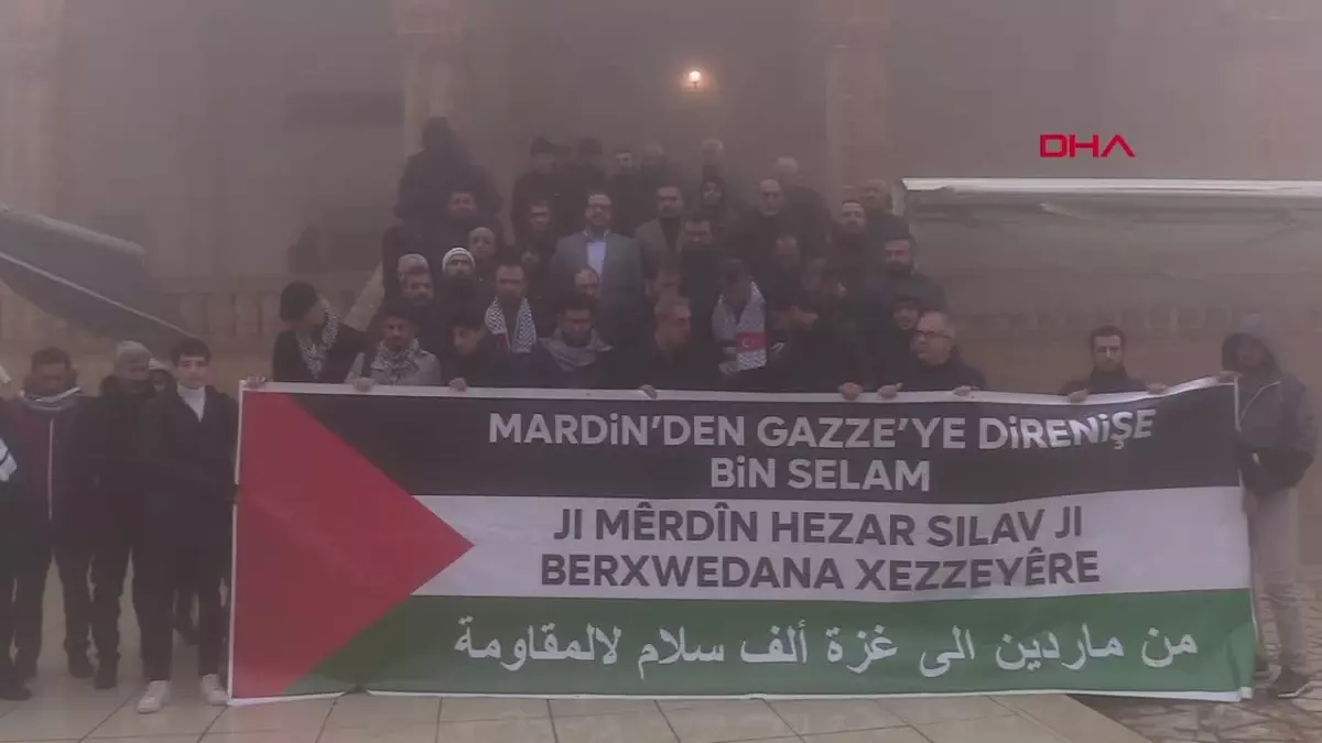 Mardin\'de İsrail Protestosu