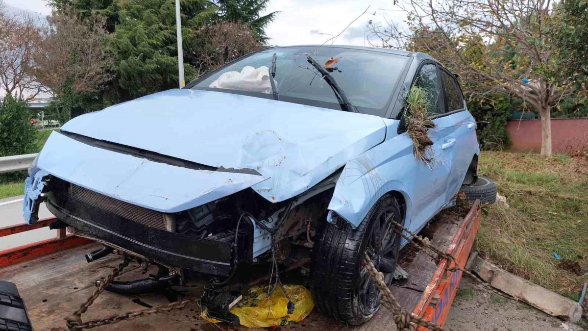 Samsun\'da otomobilin takla attığı kazada 1 kişi yaralandı
