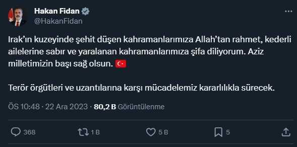 Şehitler için siyasilerden peş peşe taziye mesajları