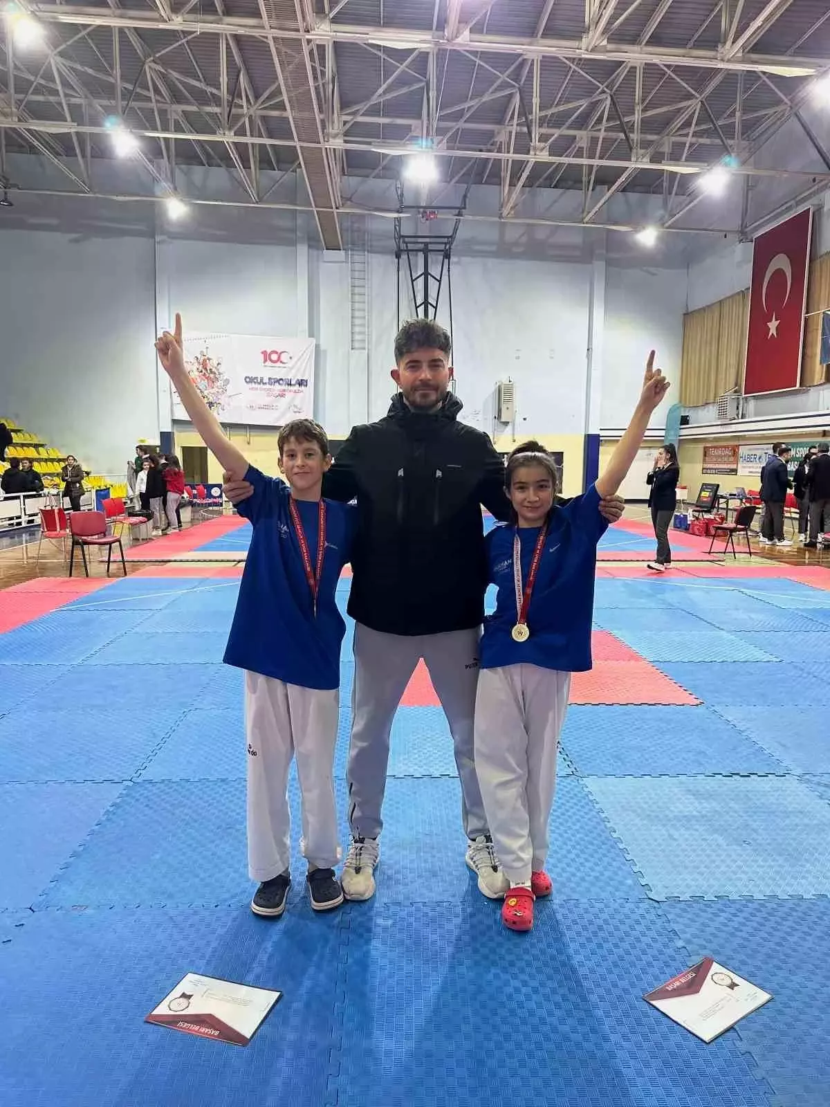 Tekirdağ\'da Taekwondo İl Şampiyonası Yapıldı